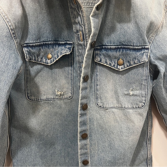 Retrofete Doreen Shirt Jacket Blue Denim size xs - Picture 14 of 14